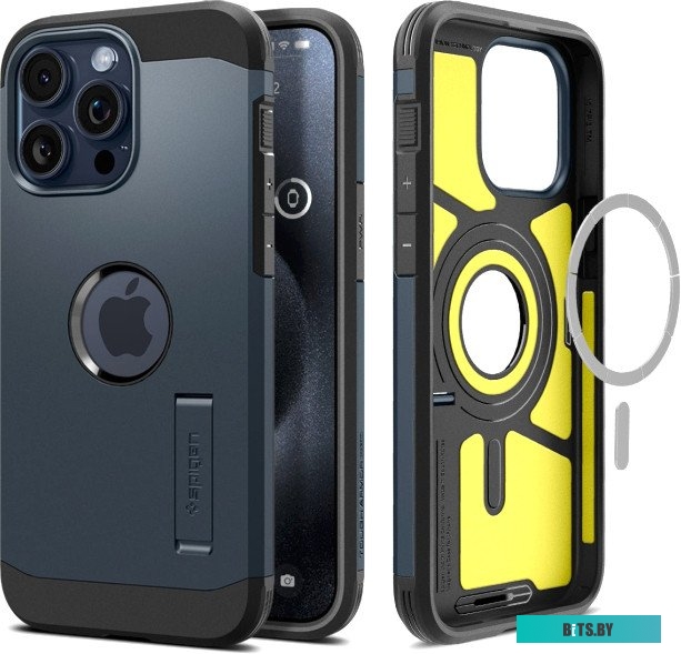 Чехол Spigen Tough Armor (MagFit) для iPhone 15 Pro ACS06734 темно-синий