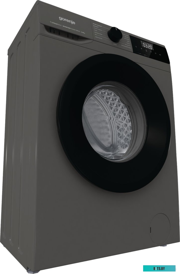 W2NHPI62SCSS Стиральная машина Gorenje W2NHPI62SCSS, с фронтальной загрузкой, с паром, 6кг, 1200об/мин, инверторная