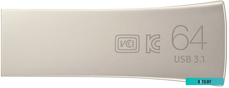 USB накопитель (Флешка) Samsung BAR Plus 64GB (серебристый) <MUF-64BE3/APC>