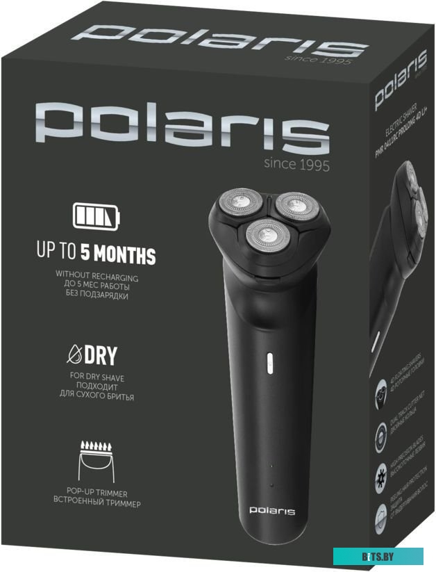 PMR 0411RC Электробритва Polaris PMR 0411RC ProLong 4D Li+,  черный