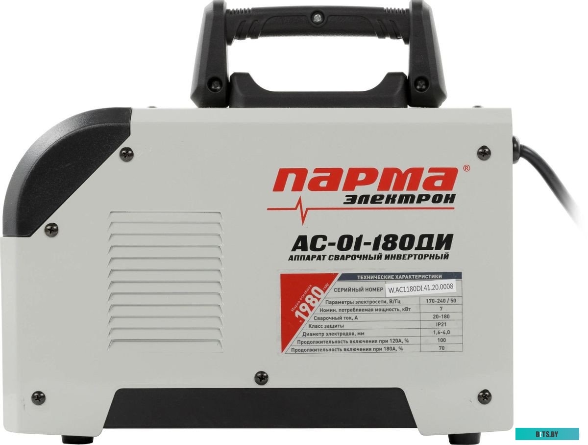 02.007.00019 Сварочный аппарат ПАРМА АС-01-180ДИ,  инвертор [02.007.00019]