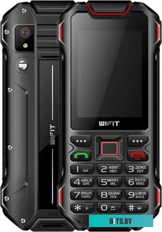 Телефон Wifit Wirug F1 (черный/красный)
