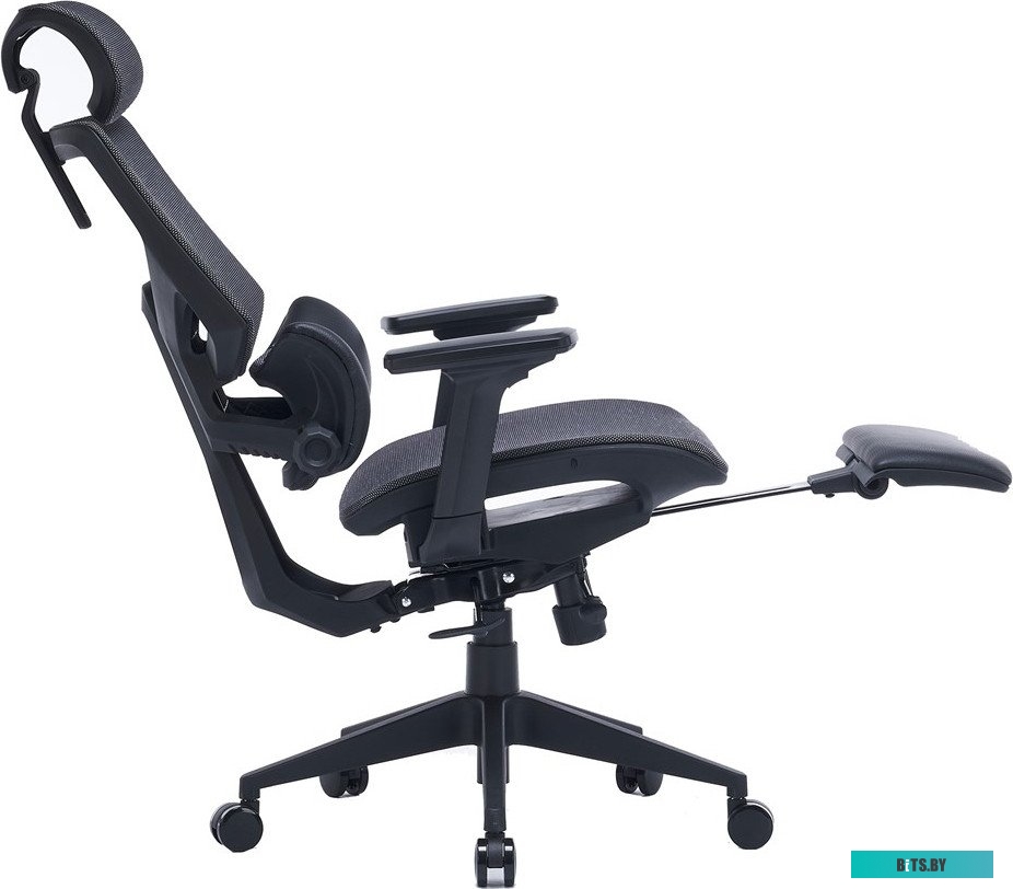 CS-CHR-MC01-GYBK Кресло Cactus CS-CHR-MC01-GYBK серый сиденье черный с подголов. крестов.