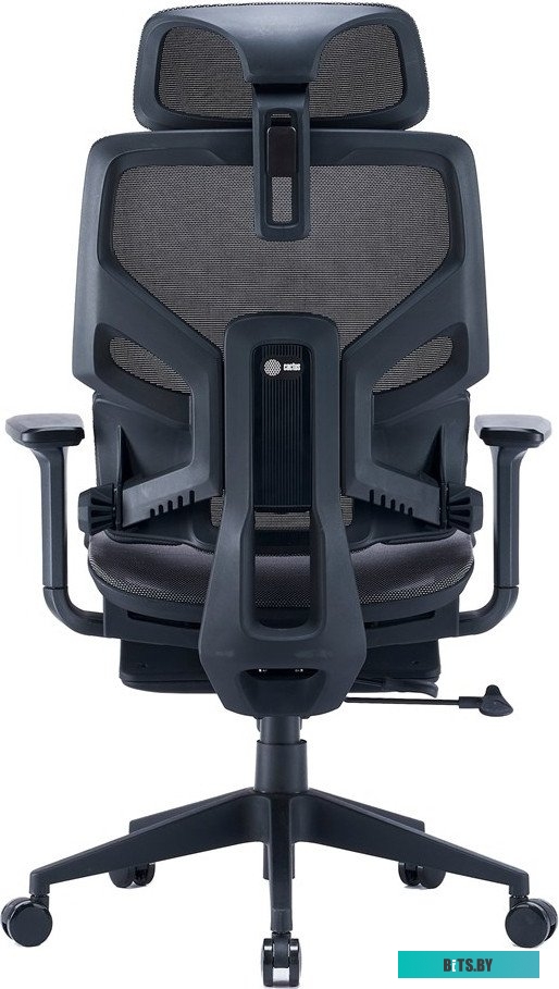 CS-CHR-MC01-GYBK Кресло Cactus CS-CHR-MC01-GYBK серый сиденье черный с подголов. крестов.