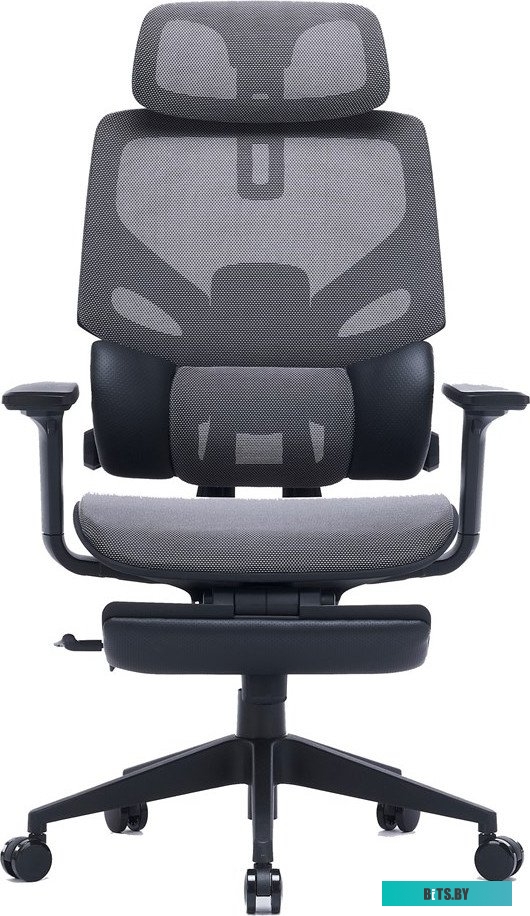 CS-CHR-MC01-GYBK Кресло Cactus CS-CHR-MC01-GYBK серый сиденье черный с подголов. крестов.