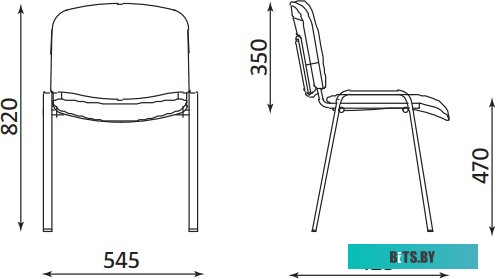 Офисное кресло (Стул) Nowy Styl ISO black C-11 (черный)
