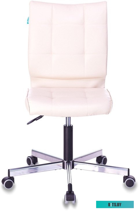 CH-320M/BEIGE Кресло Бюрократ CH-320M бежевый эко.кожа крестов. металл