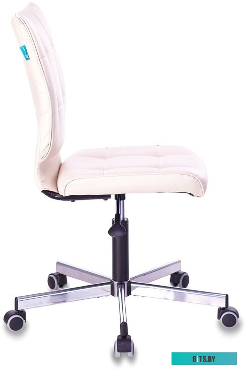 CH-320M/BEIGE Кресло Бюрократ CH-320M бежевый эко.кожа крестов. металл