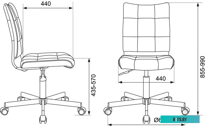 CH-320M/BEIGE Кресло Бюрократ CH-320M бежевый эко.кожа крестов. металл