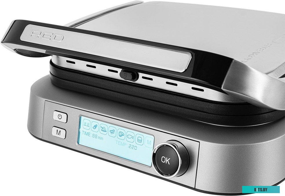 RGM-M816P Электрогриль RED solution SteakPRO RGM-M816P,  черный и серебристый