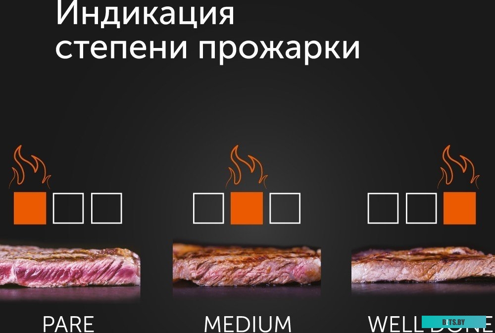 RGM-M816P Электрогриль RED solution SteakPRO RGM-M816P,  черный и серебристый