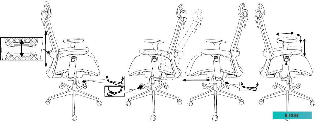 Офисное кресло (Стул) Бюрократ 821 (черный) <821/BLACK>