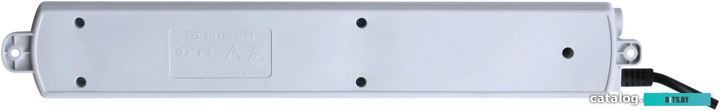 Сетевой фильтр (удлинитель) ZIS Pilot S 6 розеток, 10 м, серый