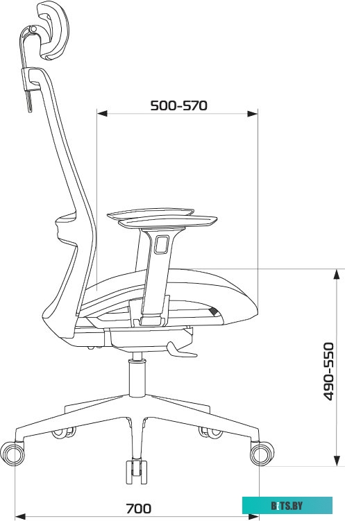Офисное кресло (Стул) Бюрократ 821 (черный) <821/BLACK>