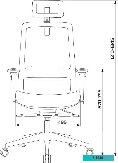 Офисное кресло (Стул) Бюрократ 821 (черный) <821/BLACK>