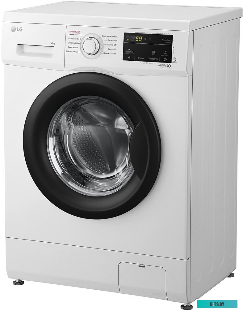 F2J3HS8W Стиральная машина LG F2J3HS8W, с фронтальной загрузкой, с паром, 7кг, 1200об/мин, инверторная