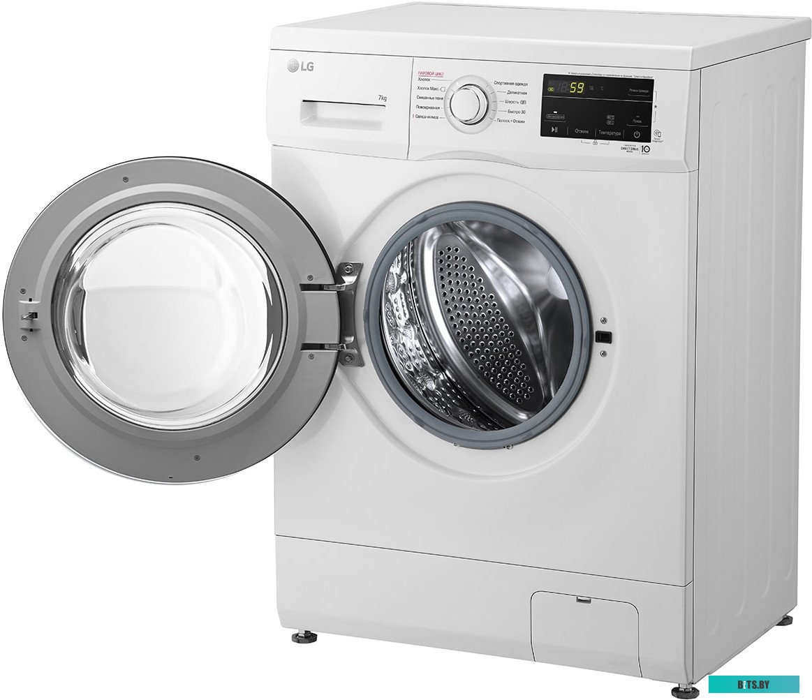 F2J3HS8W Стиральная машина LG F2J3HS8W, с фронтальной загрузкой, с паром, 7кг, 1200об/мин, инверторная