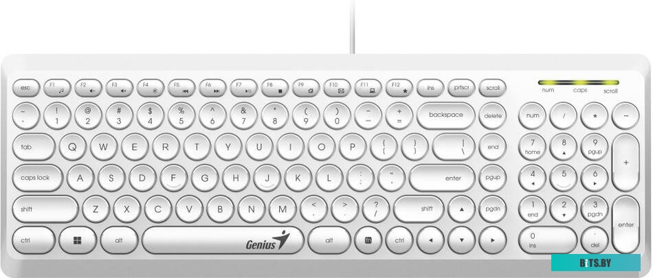 Клавиатура Genius SlimStar Q200 (белый) <31310020412>