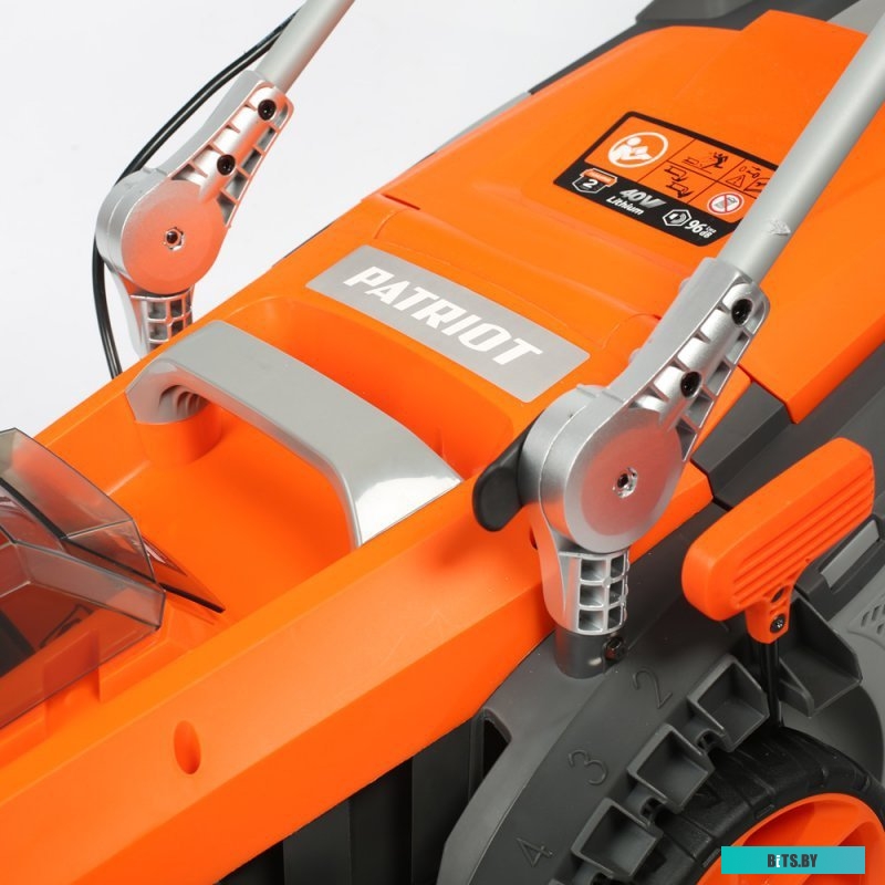 512201435 Газонокосилка аккумуляторная Patriot CM 435 XL,  37см, несамоходная,  2.5Ач, с ЗУ [512201435]