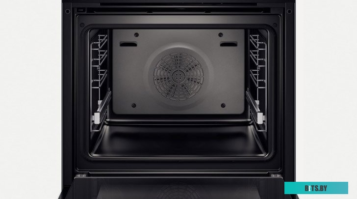 HBG633NB1 Serie 8, Встраиваемый духовой шкаф, черный, 10 режимов, цветной текстовый дисплей, 2 дисплея с TouchControl, ControlRing, самоочистка EcoCle