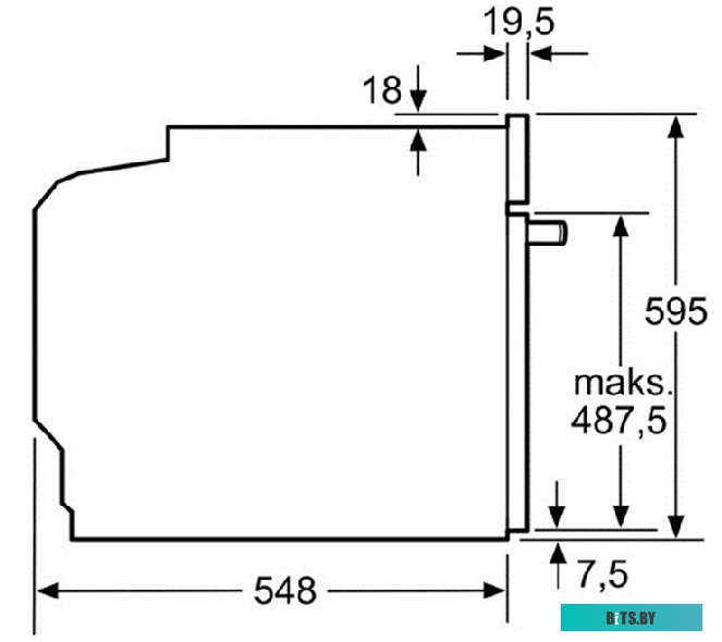 HBG633NB1 Serie 8, Встраиваемый духовой шкаф, черный, 10 режимов, цветной текстовый дисплей, 2 дисплея с TouchControl, ControlRing, самоочистка EcoCle