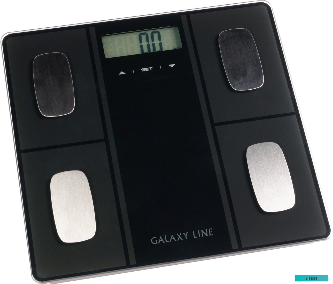 GL4854 ЧЕРНЫЕ Весы напольные GL4854 ЧЕРНЫЕ Galaxy Line многофункциональные электронные, платформа из стекла, жк дисплей, определение веса тела, жирово