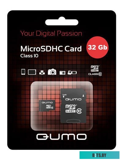 Карта памяти Qumo microSDHC (Class 10) 32GB (QM32GMICSDHC10)