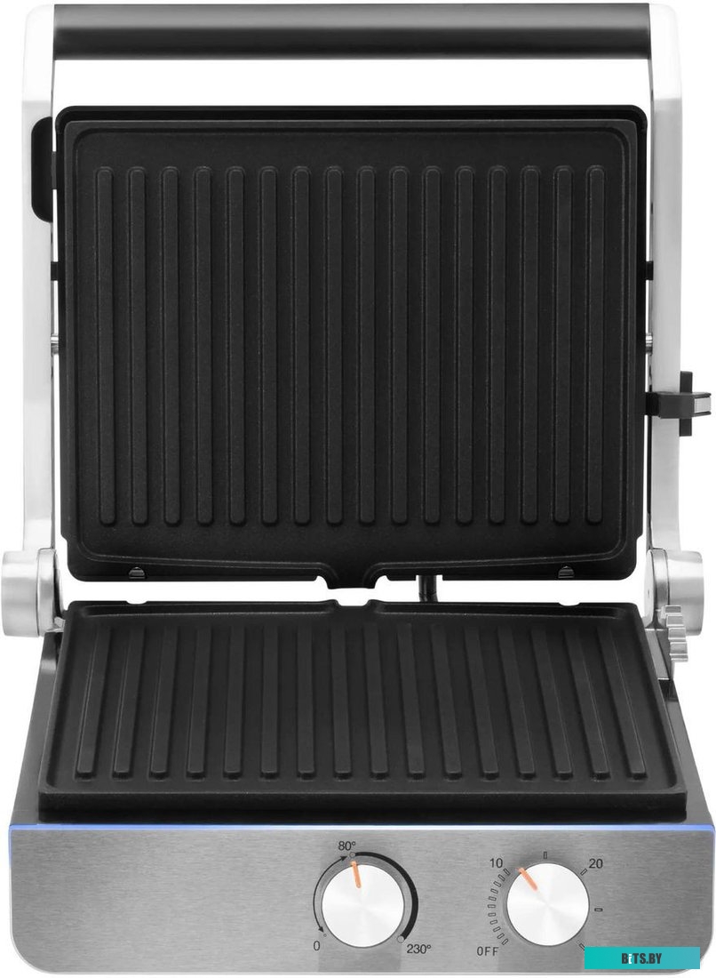 HYG-4046 Электрогриль Hyundai HYG-4046,  черный и серебристый