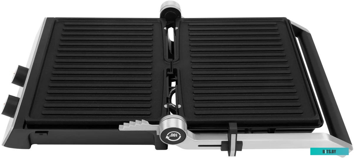 HYG-4046 Электрогриль Hyundai HYG-4046,  черный и серебристый