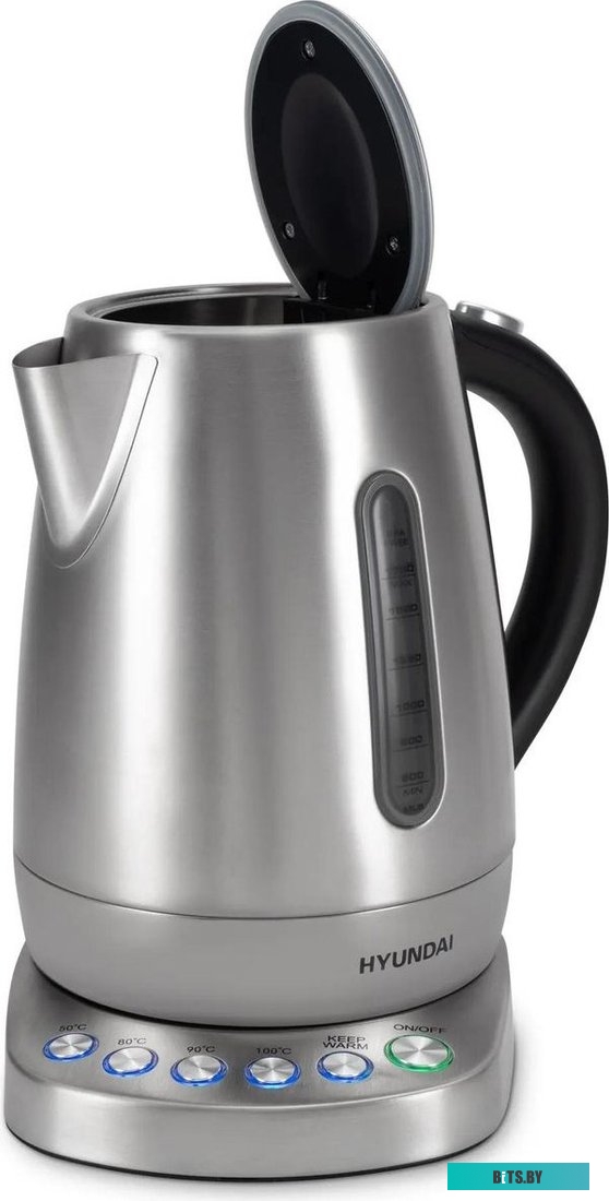 HYK-S7770 Чайник электрический Hyundai HYK-S7770, 2200Вт, серебристый и черный