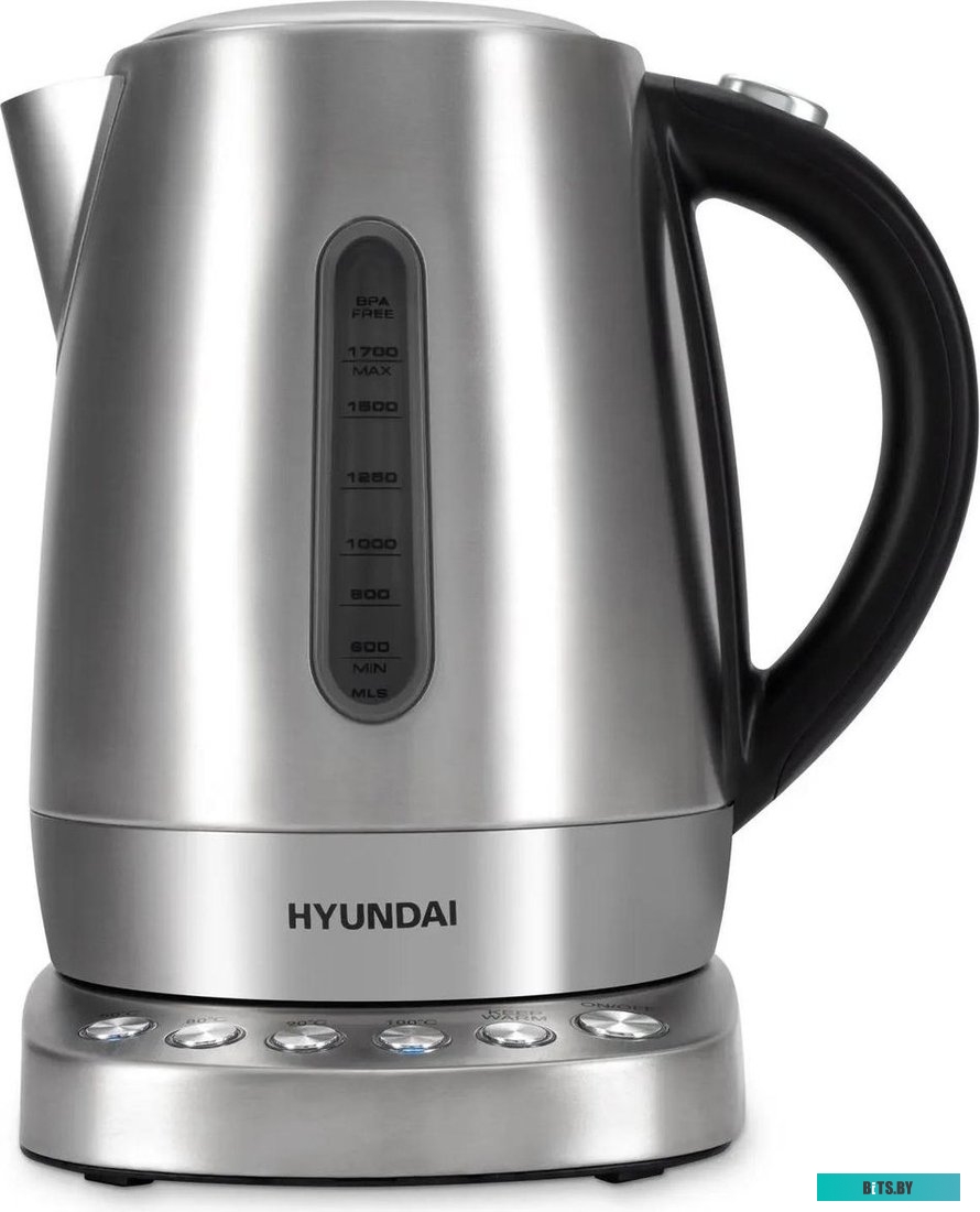 HYK-S7770 Чайник электрический Hyundai HYK-S7770, 2200Вт, серебристый и черный
