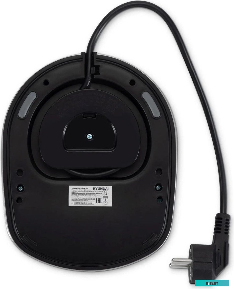 HYK-S7770 Чайник электрический Hyundai HYK-S7770, 2200Вт, серебристый и черный