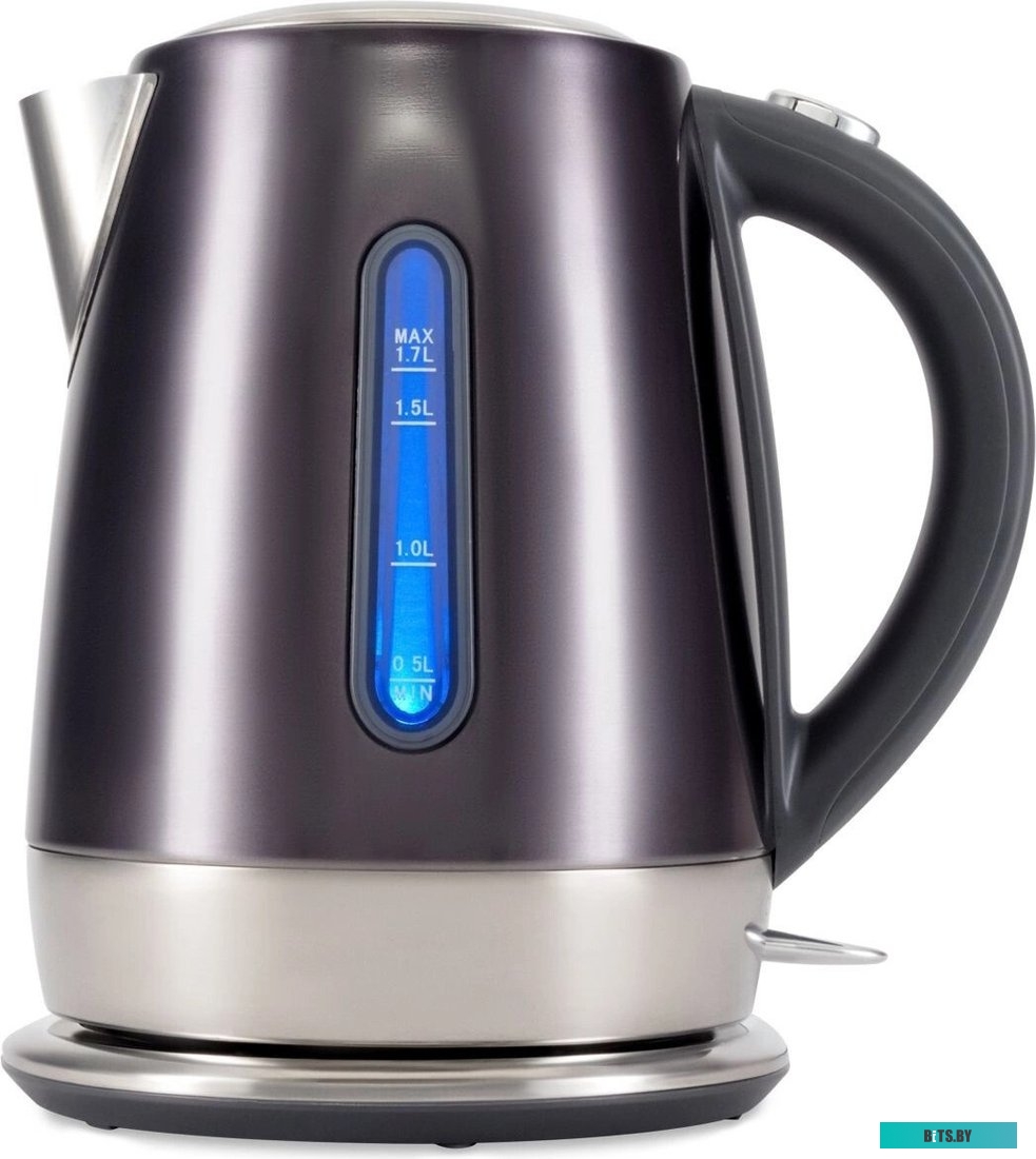 HYK-S7777 Чайник электрический Hyundai HYK-S7777, 2200Вт, графит и серебристый