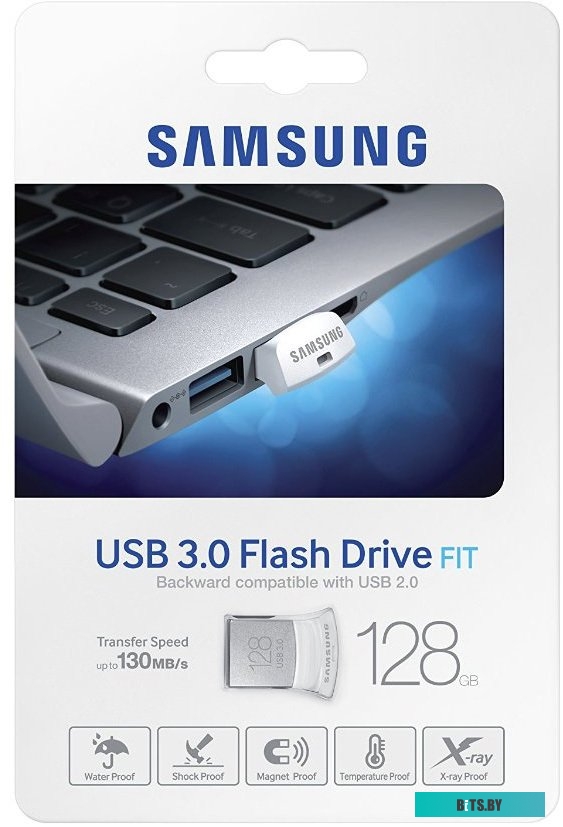 USB накопитель (Флешка) Samsung FIT Plus 128GB (черный)