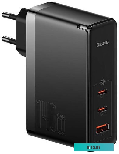 Baseus GaN5 Pro Fast Charger 2C+U 140W EU (черный)