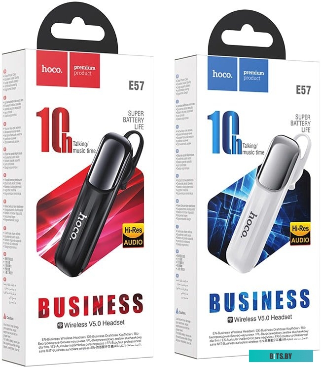 Гарнитура Bluetooth Hoco E57 белый