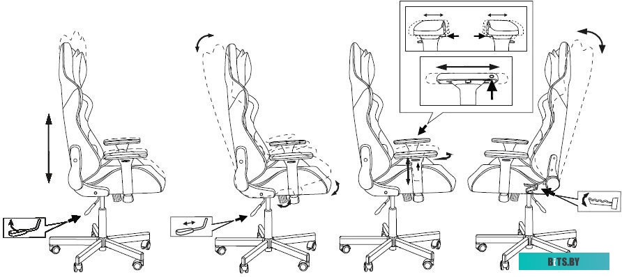 Офисное кресло (Стул) Бюрократ Armor (черный) <KNIGHT ARMOR B>