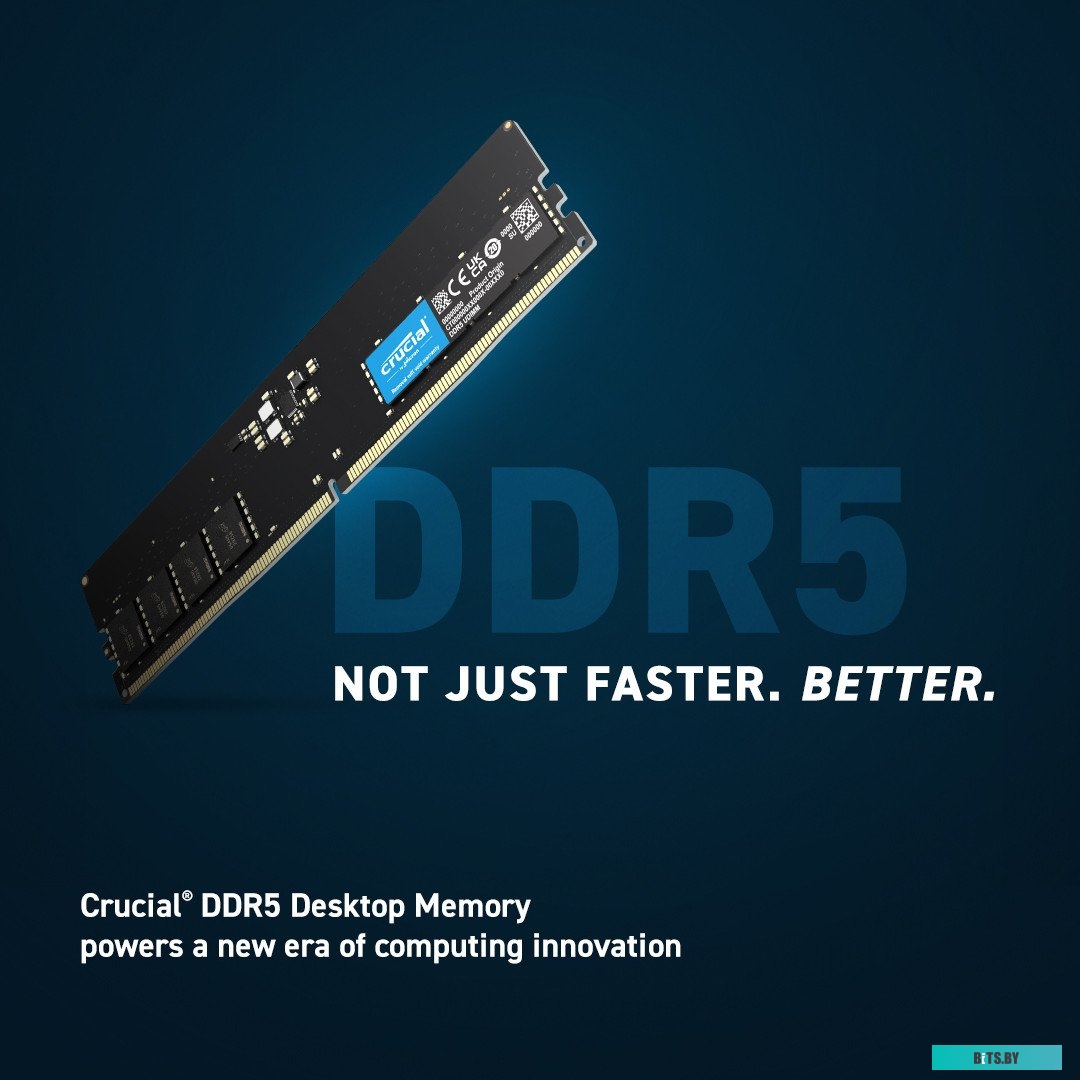 Оперативная память Crucial 16ГБ DDR5 5600 МГц CT16G56C46U5
