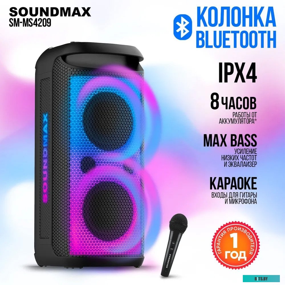 Портативная аудиосистема Soundmax SM-MS4209