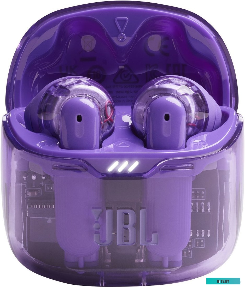 Наушники JBL Tune Flex NC Ghost Edition, фиолетовый