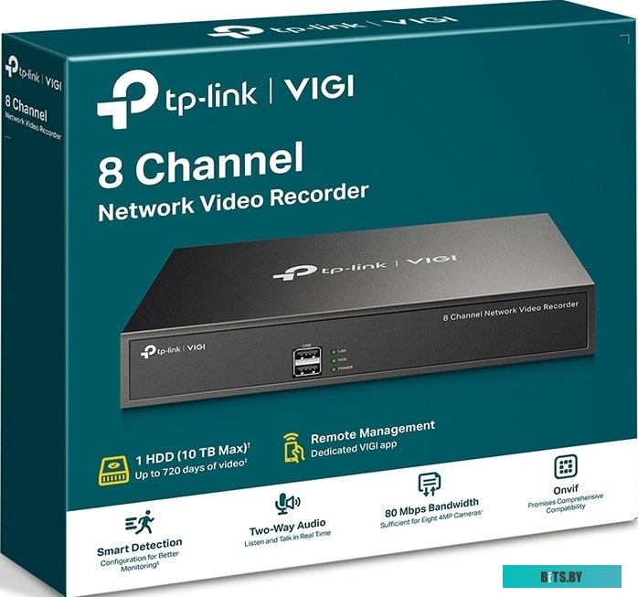 Сетевой видеорегистратор TP-Link VIGI NVR1008H-8P