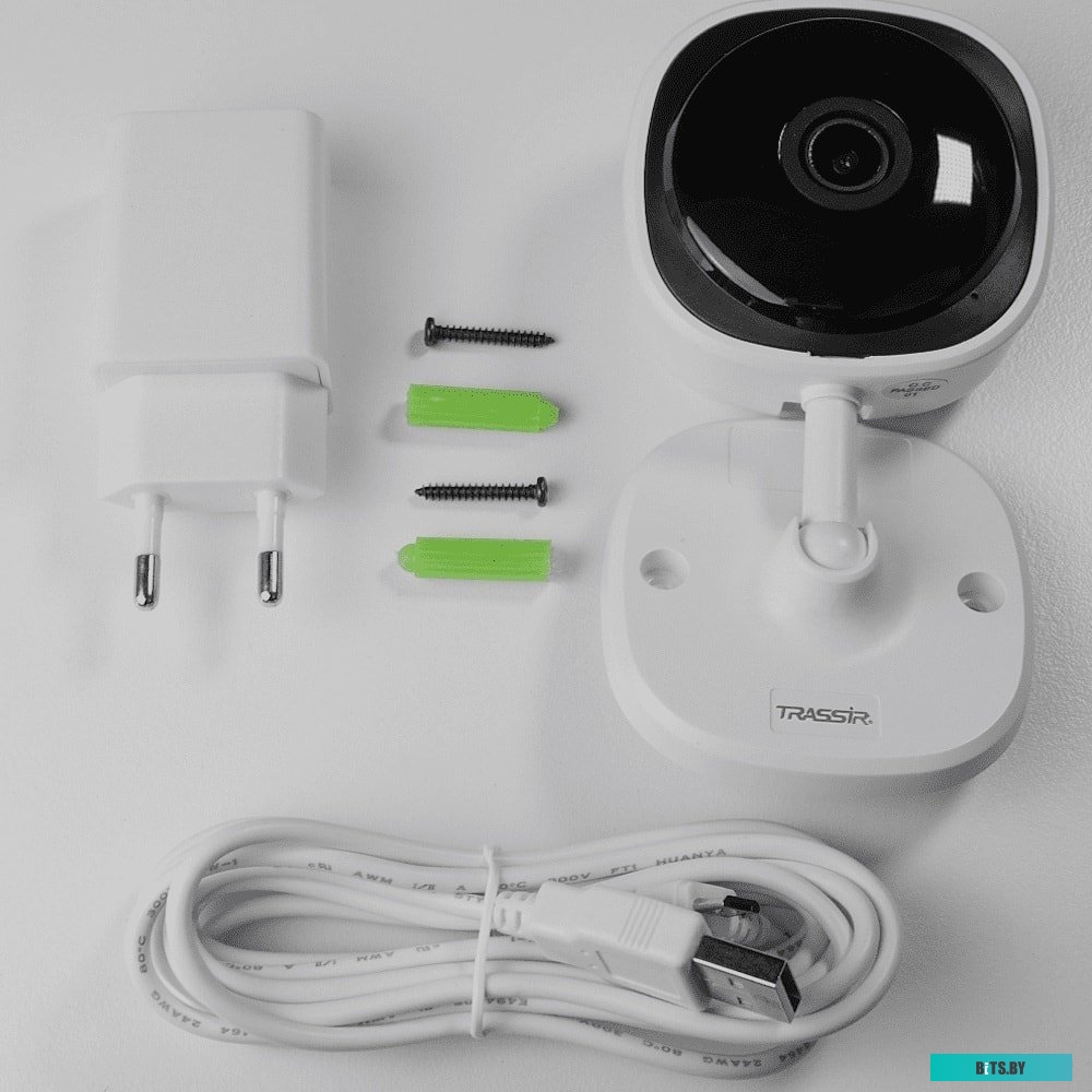 TR-W2C1 + TRASSIR CLOUD 1000 Камера видеонаблюдения IP Trassir TR-W2C1 + TRASSIR Cloud 1000 2.8-2.8мм цв. корп.:белый