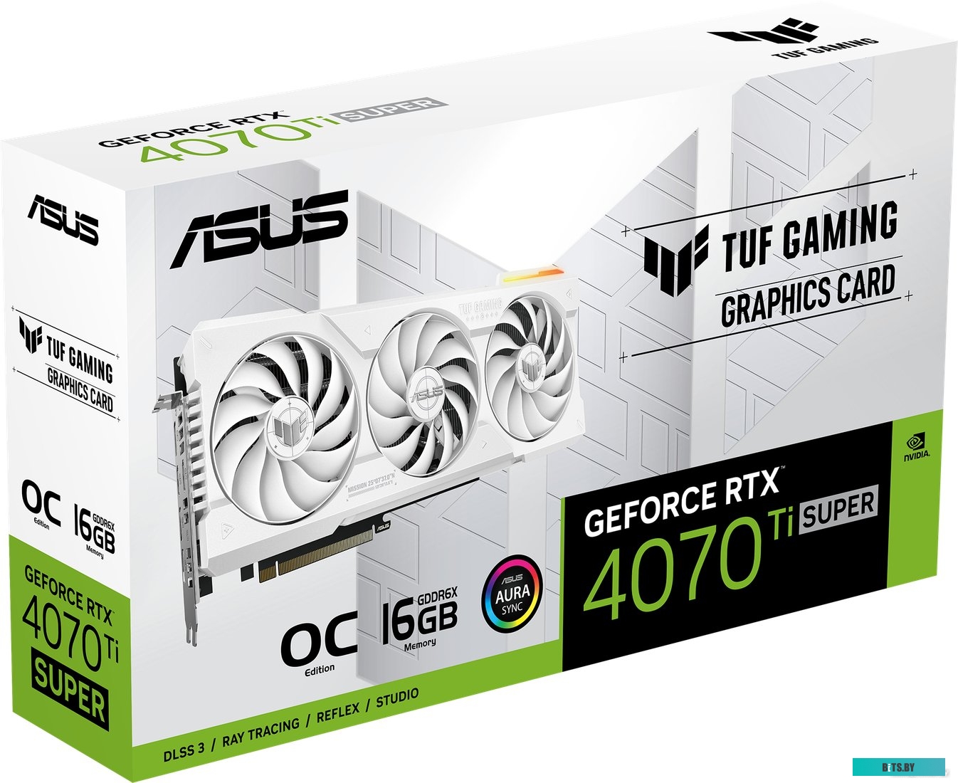 Видеокарта ASUS TUF-RTX4070TIS-O16G-WHITE-GAMING 90YV0KF2-M0NA00