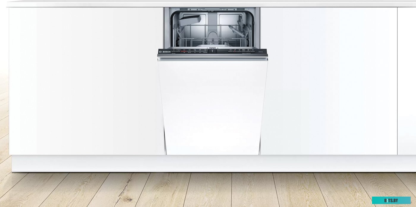 SPV2HKX39E Serie 2, узкая, встраиваемая полностью, вместимость: 9 комплектов, программ мойки: 5, расход воды: 8.5 л, электронное управление, защита от