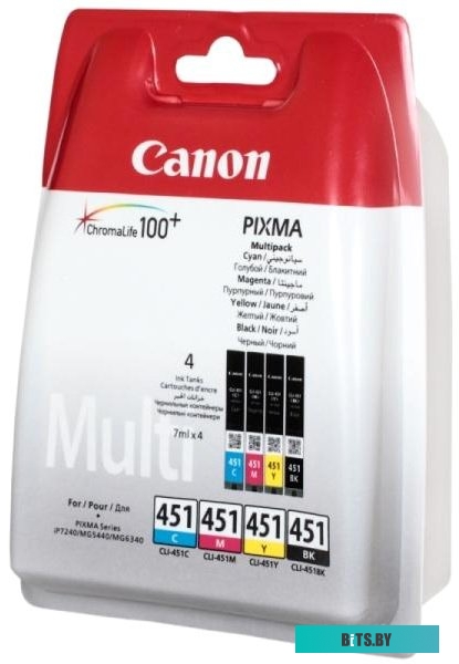 Картридж Canon CLI-451 Multipack C/M/Y/BK [6524B004]