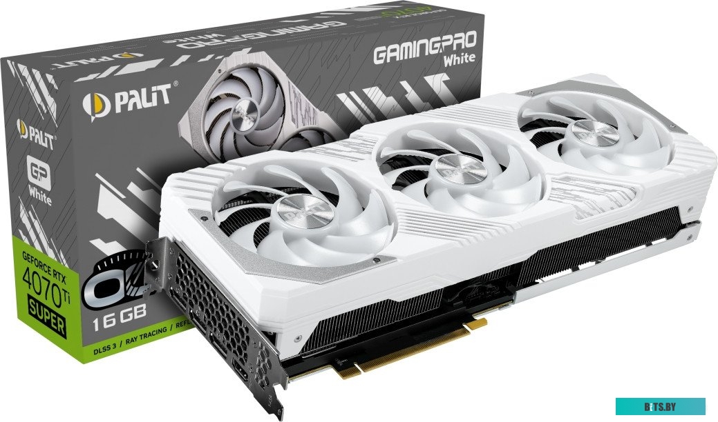 Видеокарта Palit GeForce RTX 4070 Ti Super GamingPro White OC NED47TST19T2-1043W