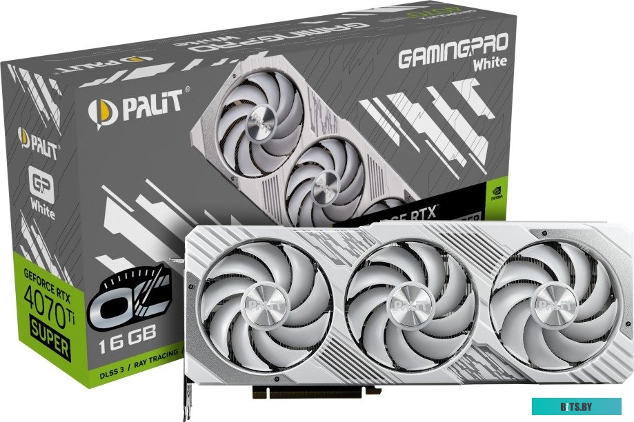 Видеокарта Palit GeForce RTX 4070 Ti Super GamingPro White OC NED47TST19T2-1043W