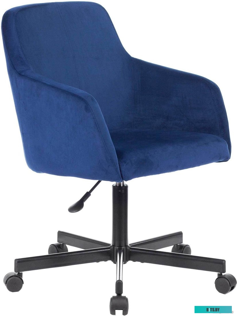 CH-380F/17SAPPHIRE Кресло Бюрократ CH-380F сапфировый Italia 17 на ножках металл черный
