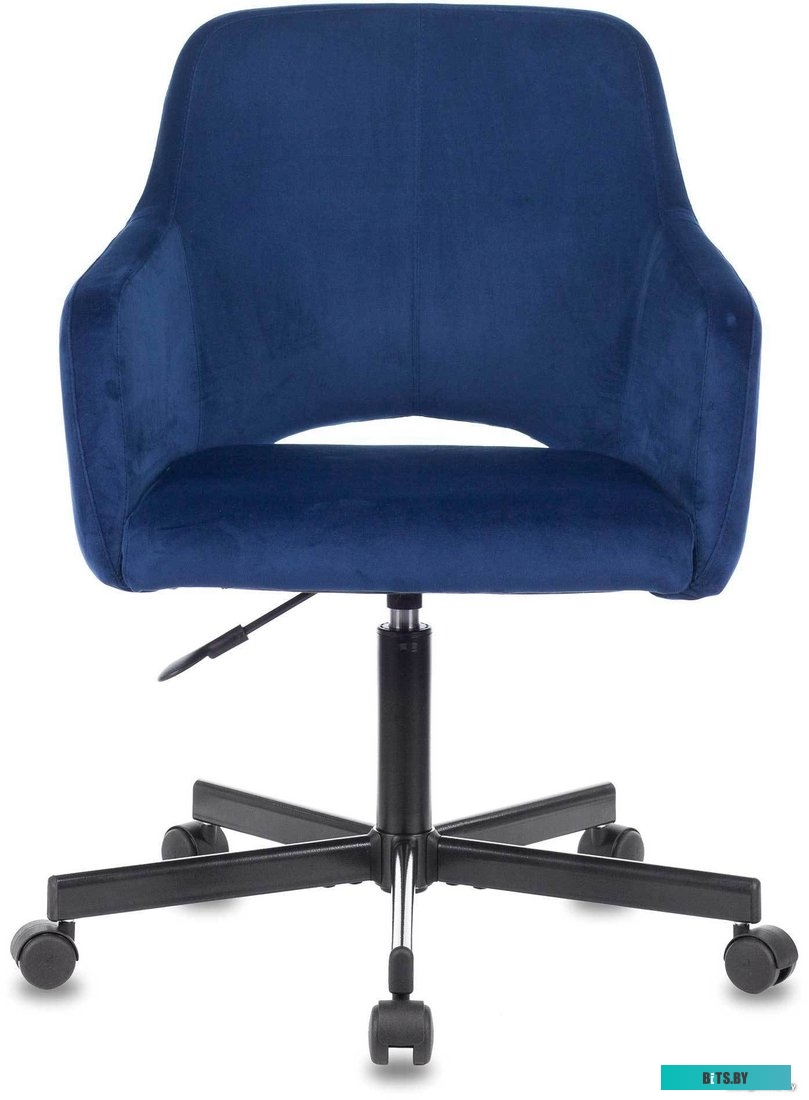 CH-380F/17SAPPHIRE Кресло Бюрократ CH-380F сапфировый Italia 17 на ножках металл черный