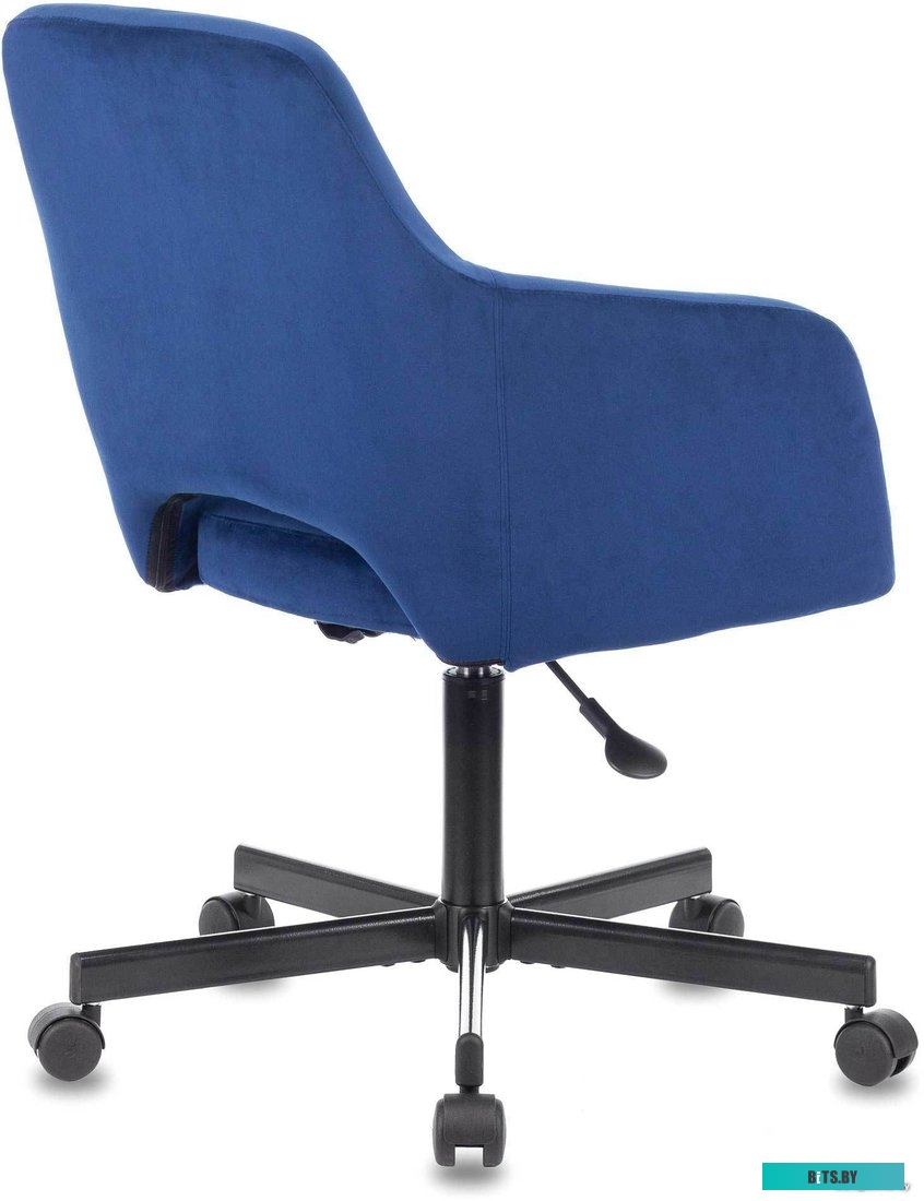 CH-380F/17SAPPHIRE Кресло Бюрократ CH-380F сапфировый Italia 17 на ножках металл черный
